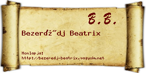 Bezerédj Beatrix névjegykártya